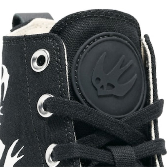 NIB Men’s Sz 7 (Euro Sz 40) Alexander McQueen MCQ High-top Sneakers Black/White - Picture 6 of 17